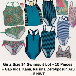  GIRLS BATHING SUITS SIZE 14 Lot Wholesale  - Picture 1 of 8
