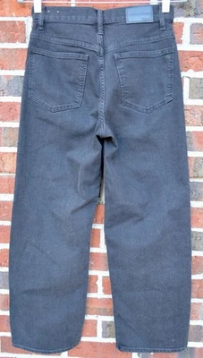 Madewell Women's 26x25 Slim Wide-Leg Crop Jeans in Lunar Wash Black - Image 1 of 4