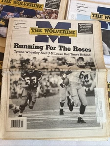 Vintage The Wolverine Zeitung U Of M Tyrone Wheatley Bo Schembechler Januar 1993 - Bild 1 von 14