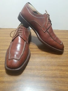 BRUNOMAGLI CRISTOFORD ALL LEATHER 10.5/M/ DARK BROWN OXFORD MADE IN ITALY. #15 - Picture 1 of 12