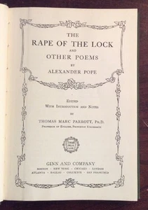 The Rape Of The Lock And Other Poems 1906 HB Alexander Pope BookGnu - Picture 1 of 12