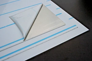 1 x Aluplatte 300x400x5 mm 2 Seiten Schutzfolie, Alublech. Alu Platte. Alutafel - Bild 1 von 2