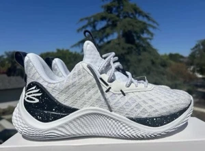 Under Armour Team Curry 10 Basketball Shoes Sneakers White Black Size 14 - Picture 1 of 8