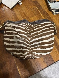 Vintage GUCCI handbag, zebra print, pony leather, with pouch, 153032 - Picture 1 of 13