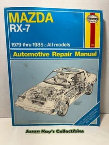 MAZDA RX-7 1979 thru 1985 All Models Automotive Repair Manual 460 Haynes & Mauck - Foto 1 di 6