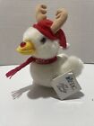 Aflac Holiday Duck Reindeer Plush Talking 2003 Limited Edition   Works   Nwt
