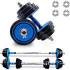 Adjustable Weights Dumbbells Set of 2, 44Lbs 2 in 1 Exercise & Fitness Dumbbells