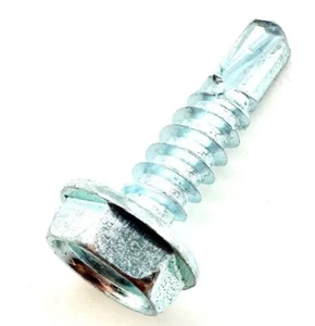 Tornillos de tek autoperforación de 4,8 mm x 16 mm cabeza hexagonal 10 g x 5/8" revestimiento de techo de zinc - Imagen 1 de 6