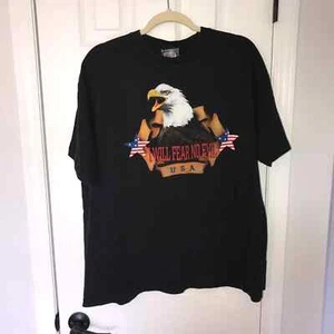 Vtg Thunder Sportswear Tee XL USA Eagle - Picture 1 of 4