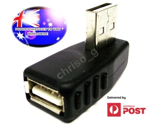 From OZ Quality 1PC Right Angle USB 2.0 Female to USB Male Adaptor Connector +FP - Picture 1 of 4