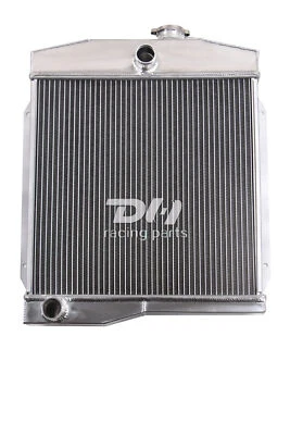 Radiador de aluminio de 3 filas para Jeep Willys 1955-58/59-71 Jeep CJ3 CJ5 CJ6 2,2-3,7 L Foto 1 de 4