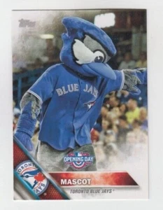 Toronto Blue Jays 2016 TOPPS OPENING DAY MASCOT CARD #M-25 - Picture 1 of 1
