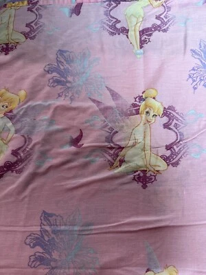 Disney Campanilla Vintage Doble Hoja Plana Peter Pan Costura Tela Hada Foto 1 de 4