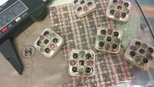 Chanel Button single 24 mm Gripoix made in France - Picture 1 of 2