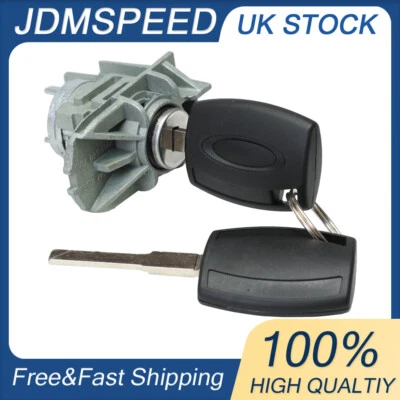 Door Lock Cylinder Barrel w/ Keys Repair Kit For Ford Focus C-Max S-Max Ranger - Image 1 of 4