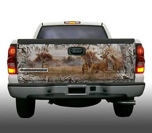 Deer  buck obliteration  camouflage truck tailgate vinyl graphic decal wraps - Picture 1 of 12