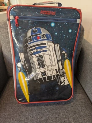 Used American Tourister STAR WARS R2-D2 Luggage Rolling Soft Suitcase Disney - Image 1 of 4