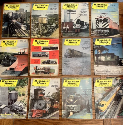 Vintage Railroad Model Craftsman train lot 12 magazines 1968 1969 1970 HO mixed - Imagem 1 de 4