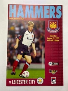 1999/2000 WEST HAM UNITED V LEICESTER CITY 21-08-1999 PREMIER LEAGUE - Bild 1 von 1