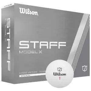 WILSON STAFF MODEL X GOLFBÄLLE / WEISS / DOPPEL DUTZEND PACK / NEUES MODELL 2025 - Bild 1 von 3