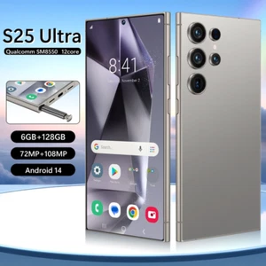 Markenlos S25 Ultra 5G Smartphone 7,3" Android14 128GB Handys Dual SIM - Bild 1 von 27