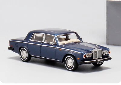 GFCC 1/64 Scale Rolls-Royce Silver Shadow ll 1979 Blue Diecast Car Model - Image 1 of 4