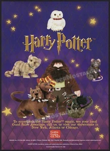Harry Potter / Gund - Anuncio comercial original 2001 / póster / anuncio promocional de peluche - Imagen 1 de 1