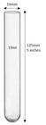 100 count Borosilicate Glass culture/test tubes  