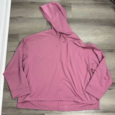 Nike Yoga Hoodie Womens XXL Pink DriFit Loose Fit Training Hooded Sweatshirt - Image 1 of 4