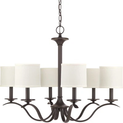Progress Lighting P4739 Bronze Inspire 6-Light 30"W Chandelier - Image 1 of 4