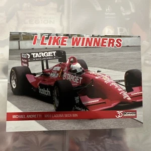 2025 Chip Ganassi "I LIKE WINNERS" CHROME CARD 35th Anniv INDYCAR M ANDRETTI WIN - Picture 1 of 4