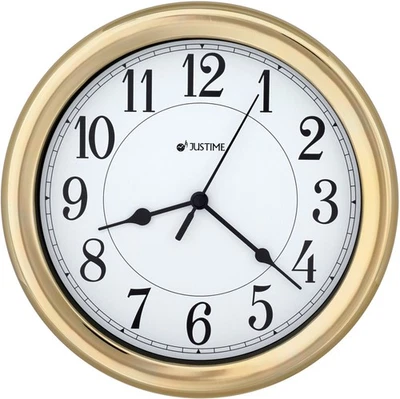 JUSTIME Simply Water Resistant 8.5" RV office, Boats Wall Clock Quiet Sweep - Image 1 of 4