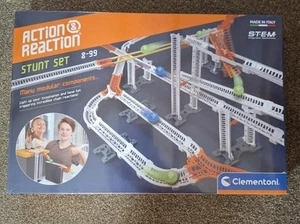 Brand New STEM Clementoni Action & Reaction Marble Run Stunt Set sealed perfect - Picture 1 of 4