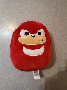 Squishmallow Kellytoy Plush Sonic the Hedgehog Knuckles 8" Inch - Picture 1 of 3