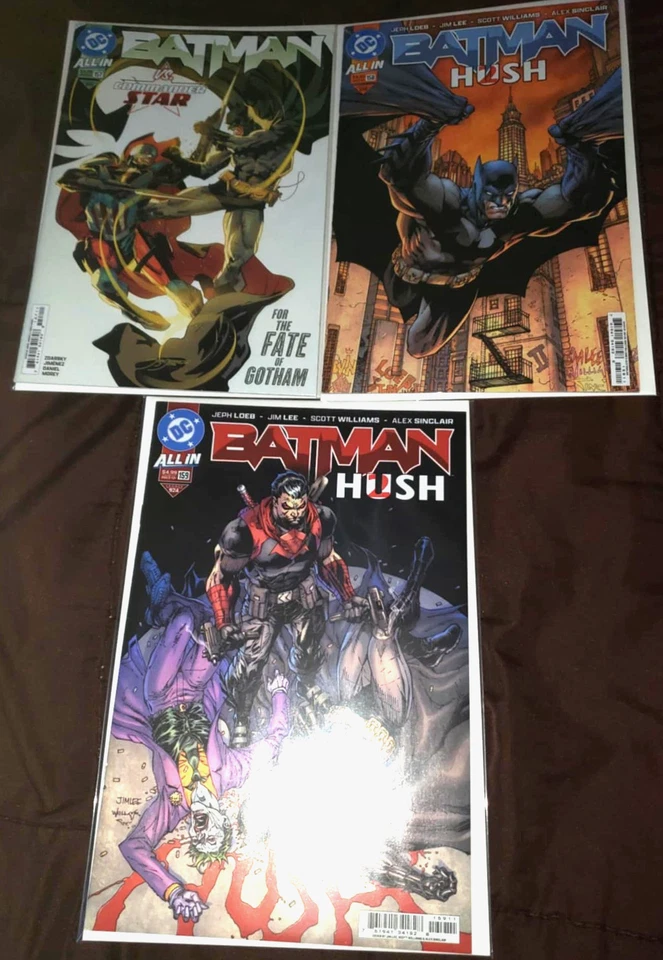 Batman 157 158 159 Hush 2 run lot Main Covers (DC Comics 2025) 1st Print - Image 1 of 1
