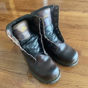 Chippewa Leather Lace Up Boots Work Size 7 Men’s - no laces - Picture 1 of 9