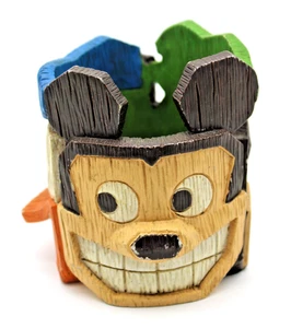 Disney - TIKI PENCIL HOLDER/CUP - Mickey/Goofy/Donald - 4x3.5" - Picture 1 of 5