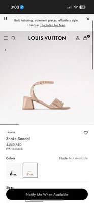 Sandalia Louis Vuitton Shake Foto 1 de 4