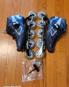 Powerslide Inline Skates Size 9 Parts Only Straps Broken - Picture 1 of 9