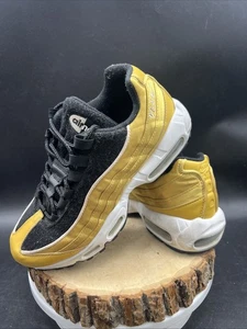 Nike Air Max 95 LX Women's Size 8 Wheat Gold Black White Satin AA1103-700 - Picture 1 of 10