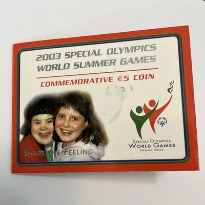 2003 €5 Special Olympics Game sSummer Games Commemorative Coin Set - Image 1 of 4