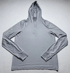 Sudadera con Capucha Vuori Uluwatu Agua Para Hombre Pequeña Gris 1/2 Cremallera Rendimiento Senderismo Atlético - Imagen 1 de 5
