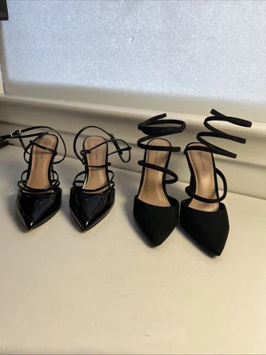 Call It Spring Womens Set Of 2  Junellia And Manoe Dress Hees Size 6 Black - Image 1 of 4