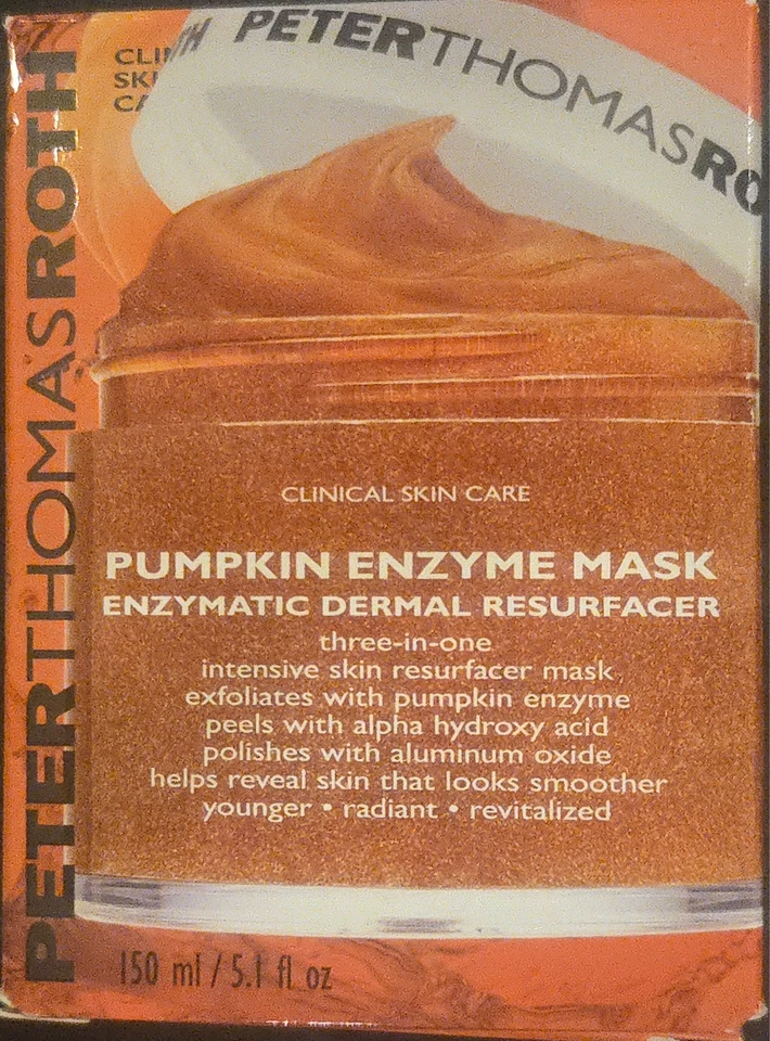 Máscara enzimática de calabaza Peter Thomas Roth rejuvenecedor dérmico enzimático 5,1 fl oz nueva en caja Foto 1 de 4