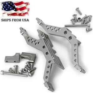 Adaptador de montaje de eje de varilla de enlace superior CNC 4 para eje trasero delantero RC 1/10 axial SCX10 - Imagen 1 de 7