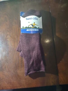 Twin City Soccer Youth Maroon Medium Socks 1 Pair-Brand New-SHIPS N 24 HOURS - Picture 1 of 5