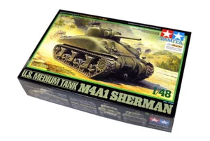 TAMIYA Military Model 1/48 U.S. Medium Tank M4A1 SHERMAN Scale Hobby 32523 - Picture 1 of 1