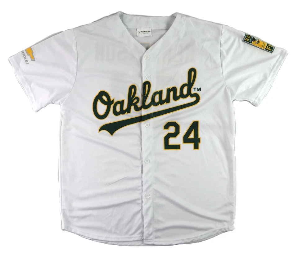 Camiseta deportiva blanca Match Up US para hombre XL Oakland A's Athletics Rickey Henderson #24 Foto 1 de 4