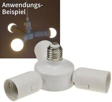 Adapter Lamps Socket LED E27 Socket 3-fach Adapter On 3x E27 Schraubfassungen