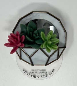 BATH & BODY WORKS WALL PLANT SUCCULENTS SCENTPORTABLE HOLDER CAR VENT VISOR CLIP - Picture 1 of 5